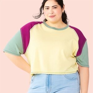 Short Sleeve Raglan Varsity Tee